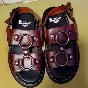 Rare Dr Martens Xabier sandals in Oxblood Red, size 5 US